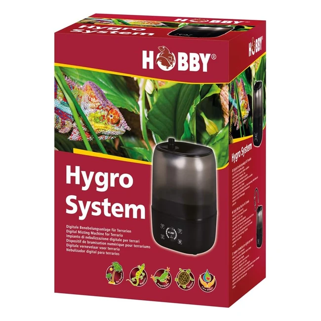 Impianto Digitale per Terrari Hobby Hygro System 37249 - Spegnimento Automatico, Nebbia Regolabile, Silenziosa
