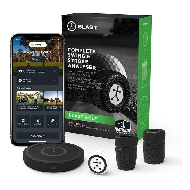 Blast Golf Swing Analyzer - Improve Your Game - Gen 3 Sensor