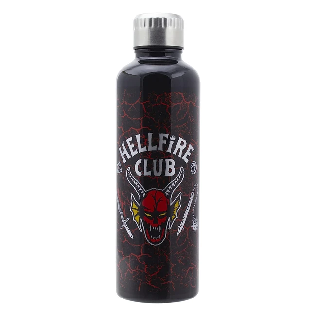 Bouteille d'eau Stranger Things Hellfire Club en métal - 500ml