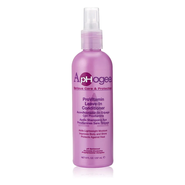 Aphogee Acondicionador Leave-In Provitamina 8 oz - Protección y Control de Estilo