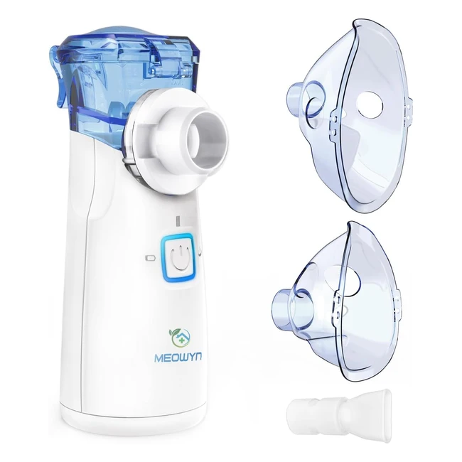 Nébuliseur inhalateur Meowyn pour adultes et enfants - Rechargeable USB-C - Portable et silencieux