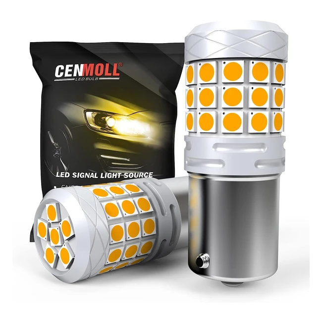 Bombilla LED Cenmoll 1157 380 P215W Amarillo Superbrillante 40W 2000lm 12V24V C