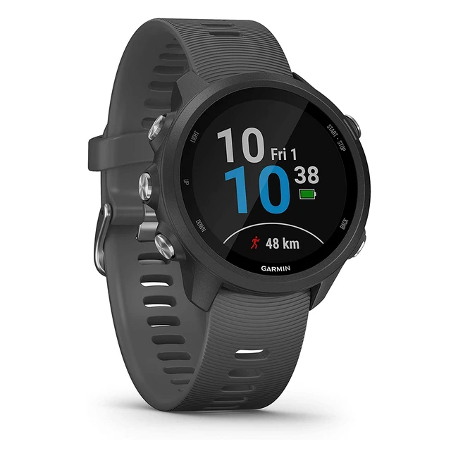 Garmin Forerunner 245 GPS Running Watch - Advanced Training Features - Black/Slate - Renewed