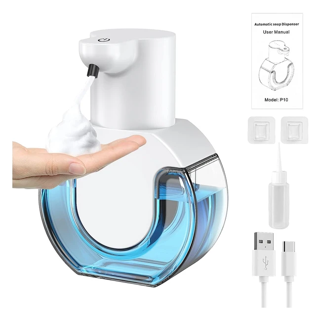 Dispenser Sapone Automatico 430ml - Dosatore Sapone 4 Livelli Regolabili