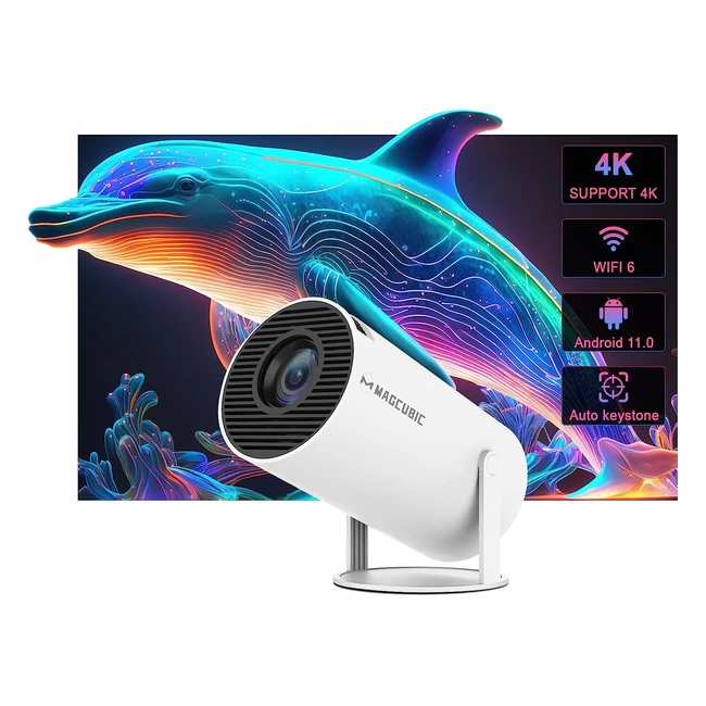 Mini Proyector Portátil Auto Keystone Proyector Inteligente 4K 200 ANSI