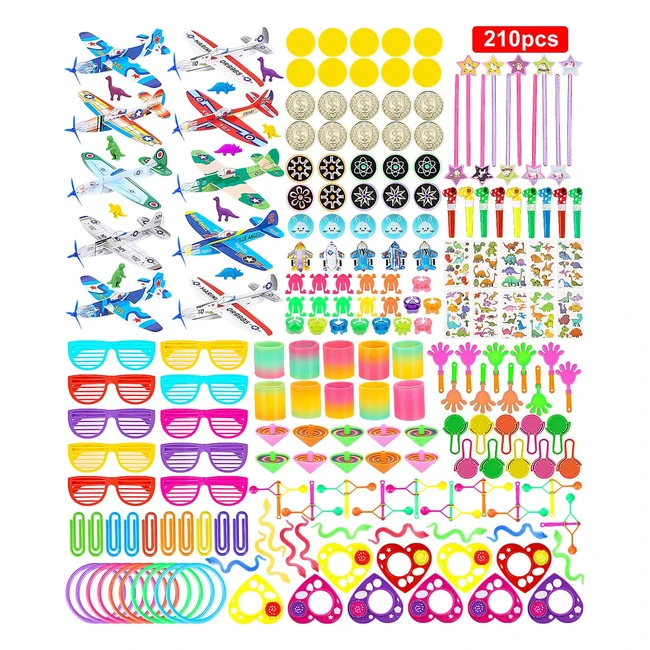 Set de Regalos para Fiestas Infantiles - 210 Piezas - Neflsi