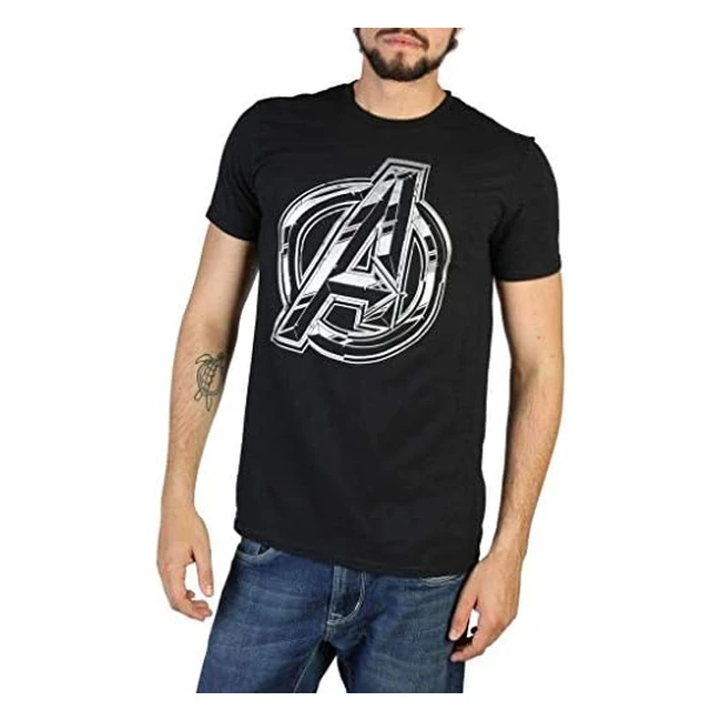Marvel Mens Avengers Infinity Logo T-Shirt - Black XXLarge