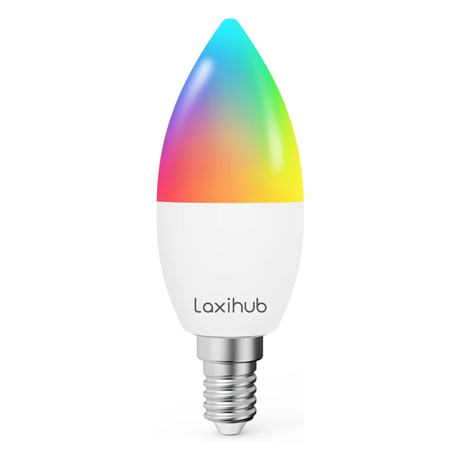 Lampadina Intelligente Laxihub E14 RGB LED - Compatibile con Alexa e Google Home