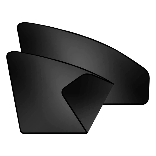 Pare-soleil voiture Zatooto - Polyester noir - Protection solaire anti-UV - 2 pièces