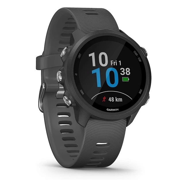 Garmin Forerunner 245 GPS Running Smartwatch | Track, Train, and Improve | Slate Band
