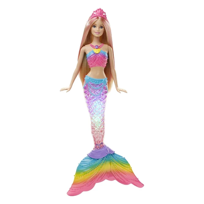 Mermaid Barbie Doll with Lightup Rainbow Tail - Barbie Dreamtopia Mermaid Toys
