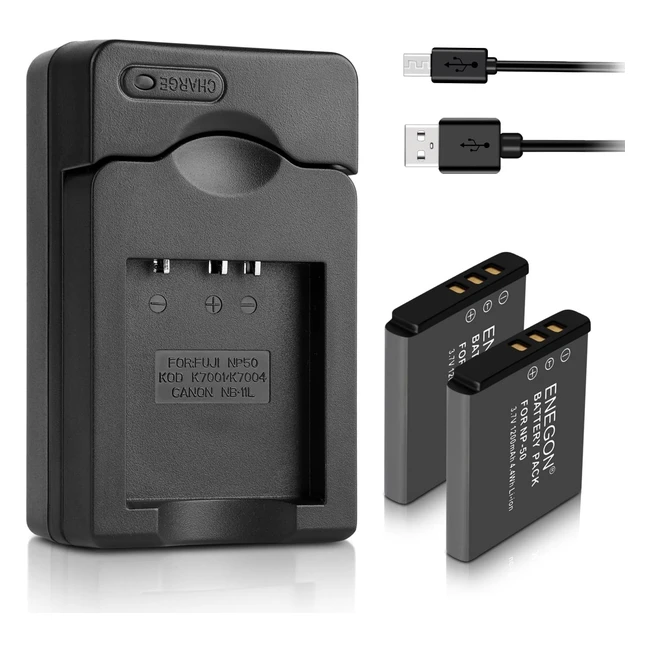 Batterie di ricambio per Fujifilm NP50 BC45W BC50 - Alta capacità e qualità