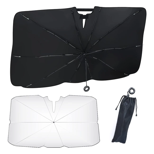 Parasol Coche Delantero Plegable - Protección UV - Ajuste Universal - Resistente