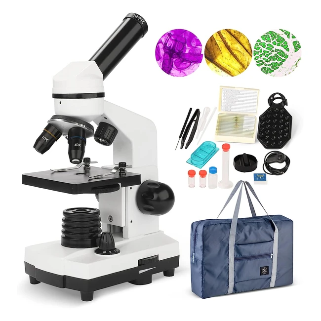 Microscopio 100x1000x inalámbrico con iluminación LED - Marca: [Nombre de la marca] - Ref: [Número de referencia]