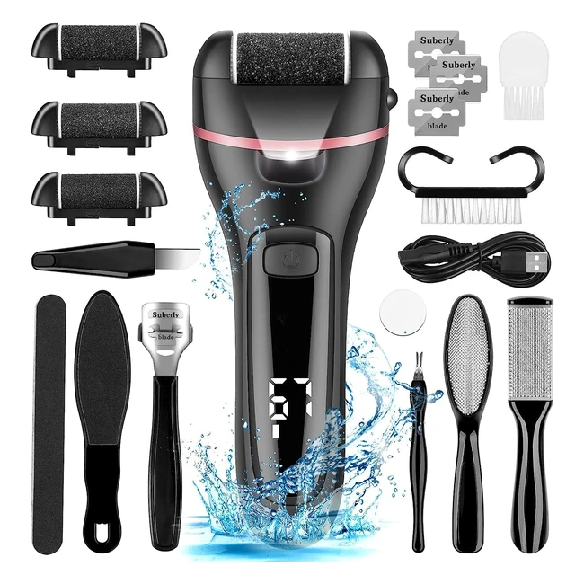 Norbase Electric Foot File Callus Remover 15 in 1 Pedicure Set