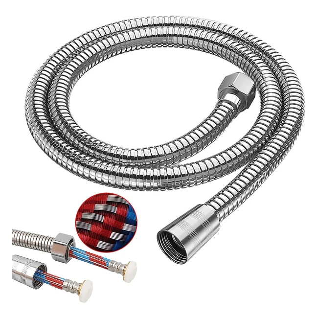 Stoat Flexible de Douche 15m - Tube PVC Epais - Résistant à l'eau - Facile à Installer