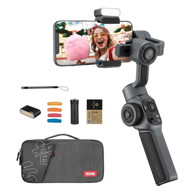 Zhiyun Smooth 5 Combo - 3-Axis Smartphone Gimbal Stabilizer with Tripod  Magnet