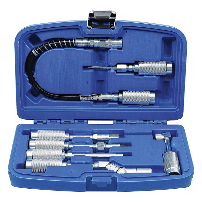 BGS 3142 - Adaptateur et jeu d'accessoires pour pompes à graisse - 7 pièces