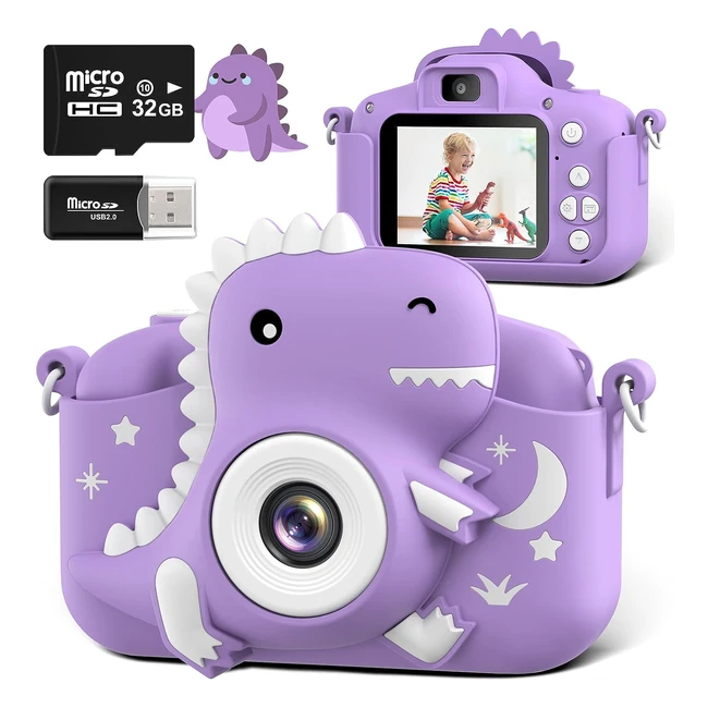 Cámara Fotos Infantil Greenkinder - Pantalla 20'' 20MP 1080p HD - Juguetes para Niños y Niñas 3-12 años