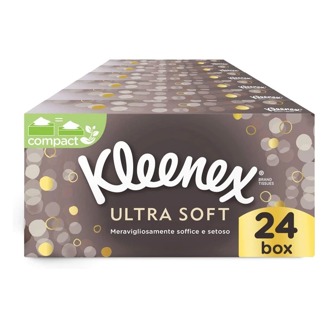 Kleenex Ultra Soft - Caja 24x80 Velas - 4000g - Suavidad y Delicadeza