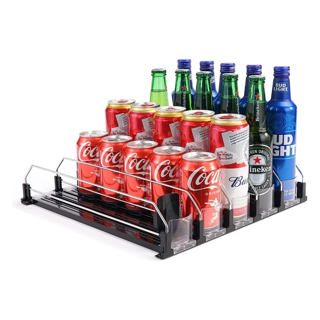 Dispenser automatico Bingohive per lattine - Organizzatore frigorifero - 25 bottiglie di birra e soda - Dimensioni 330ml 440ml 500ml