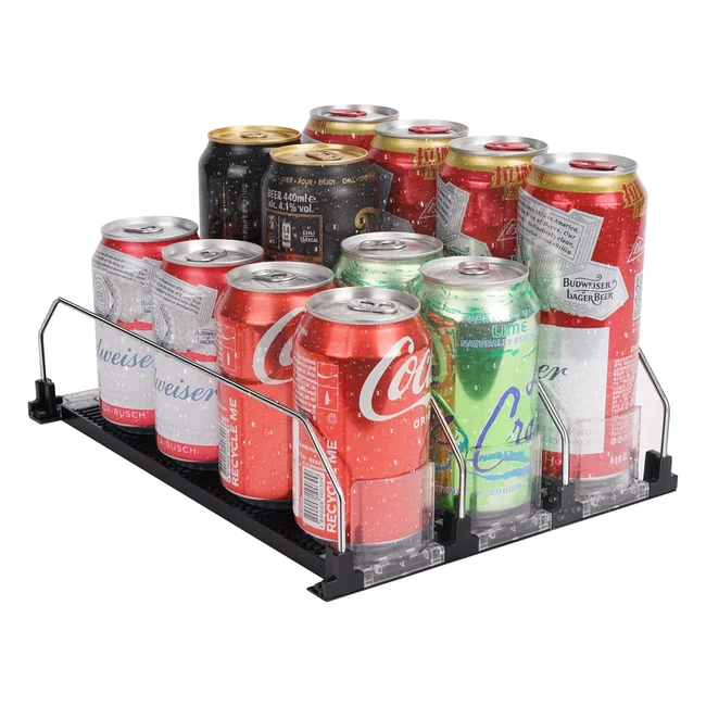 Dispenser automatico lattine Bingohive - Organizzatore frigorifero per birra e bevande - 12 bottiglie 330ml 440ml 500ml