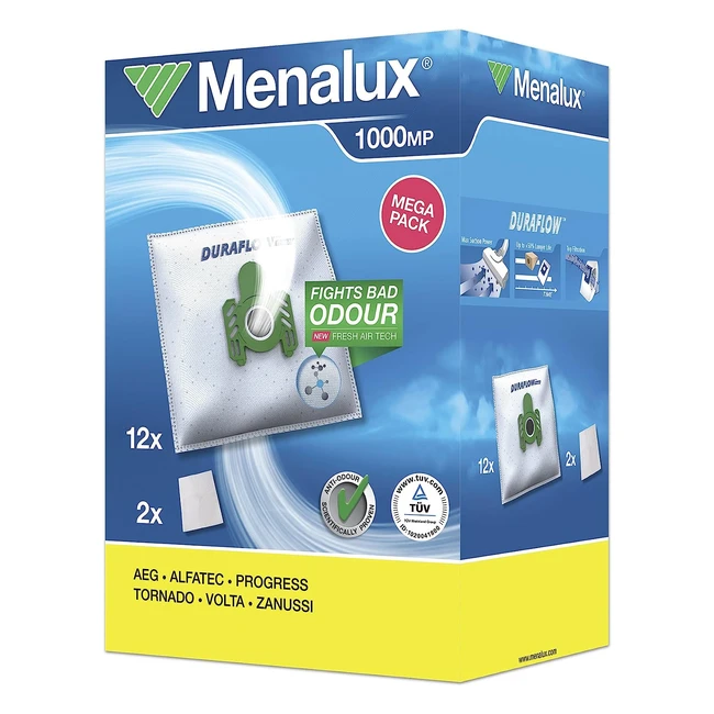 Sacchetti per aspirapolvere Menalux 1000 MP - Confezione da 12 con micro filtri