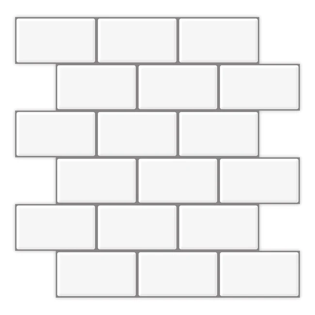 Art3D Subway Tiles Peel and Stick Backsplash - Thicker Version - 10 Tiles - Kitchen & Bathroom