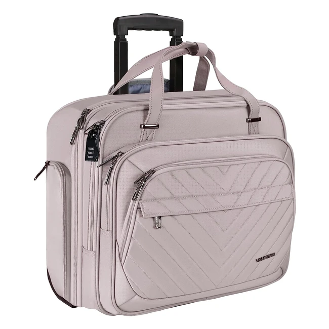 Sac à roulettes pour ordinateur portable Vankean, étanche, pour femme, jusqu'à 15.6 pouces, poches RFID