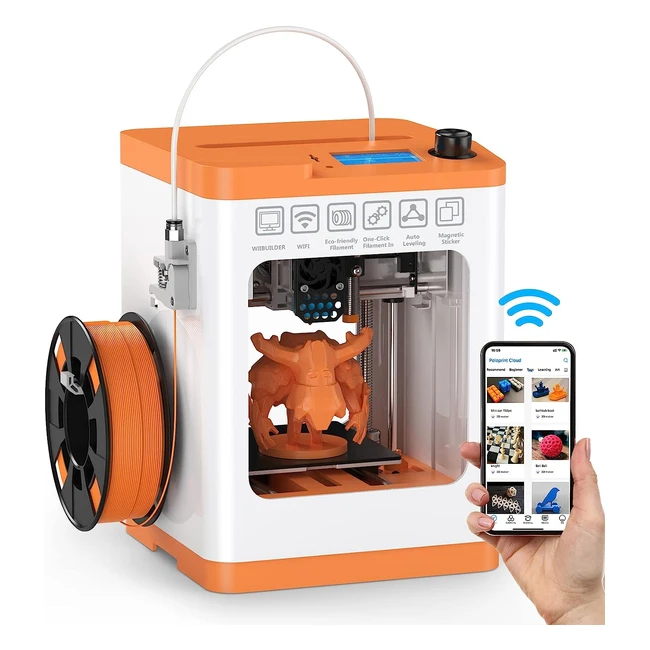 Impresora 3D Weefun Tina2S - Impresoras 3D con Wifi Cloud - Impresión Rápida y Silenciosa - Auto Bed Leveling - DIY para Principiantes