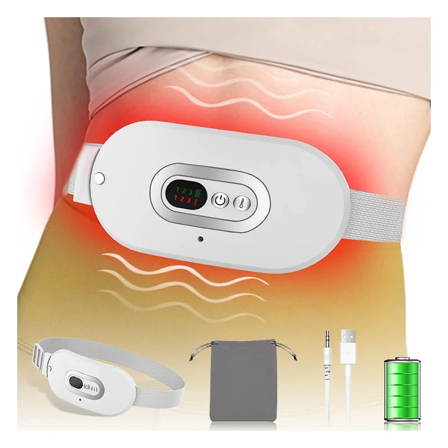 Ceinture menstruelle chauffante Kouric USB - Soulagement douleurs ventre - 3 niv