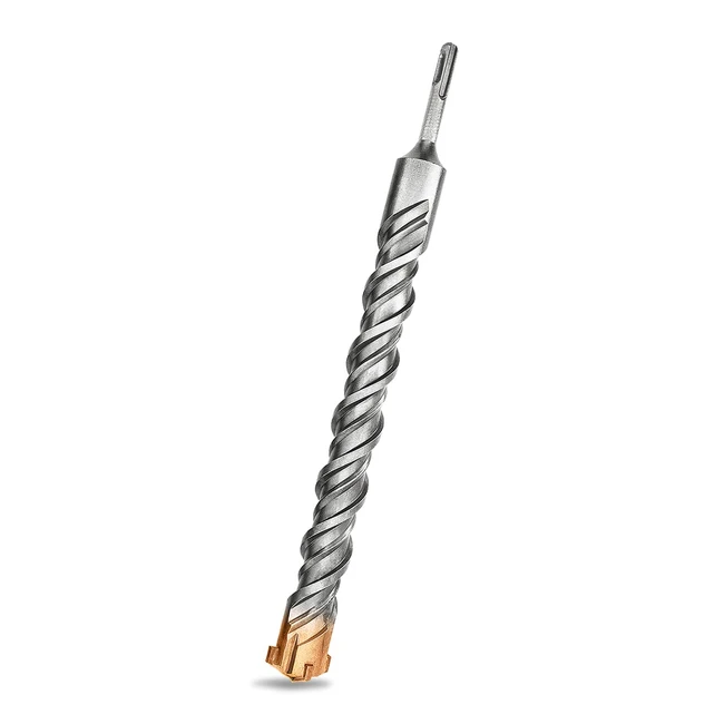 Meccion SDS Plus Hammer Drill Bits 35mm x 350mm - Professional Tungsten Cross Ti
