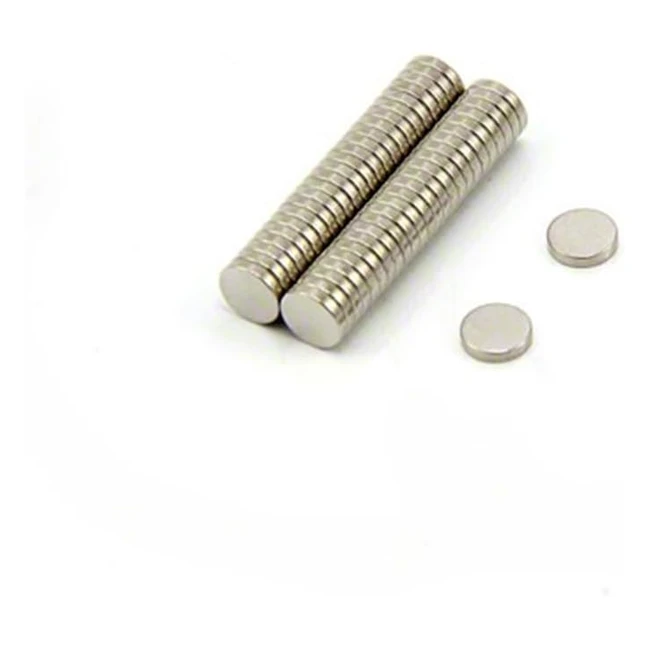Imanes de neodimio N42 para manualidades y bricolaje - 5mm x 1mm - Paquete de 50