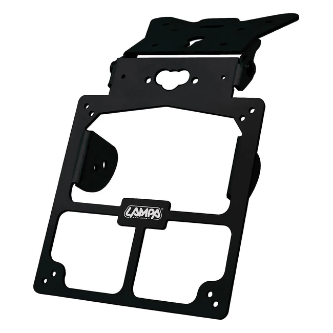 Portatarga Xtreme Universale in Alluminio Nero - Regolabile e Styling - Moto Tuning