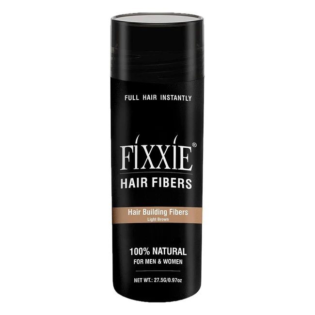 Fixxie Hair Fibres Light Brown 275g Bottle - Thicker Hair with Keratin Fibers
