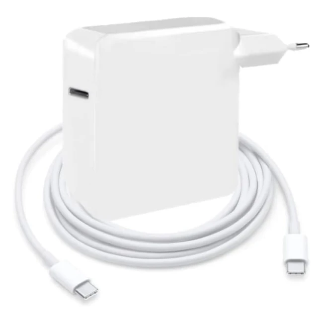 Alimentatore USB C 65W61W per Notebook Caricatore per Laptop di Tipo C - Macbook Pro/Air 13-15 pollici, Huawei, Lenovo, Xiaomi, Samsung, Google, Dell