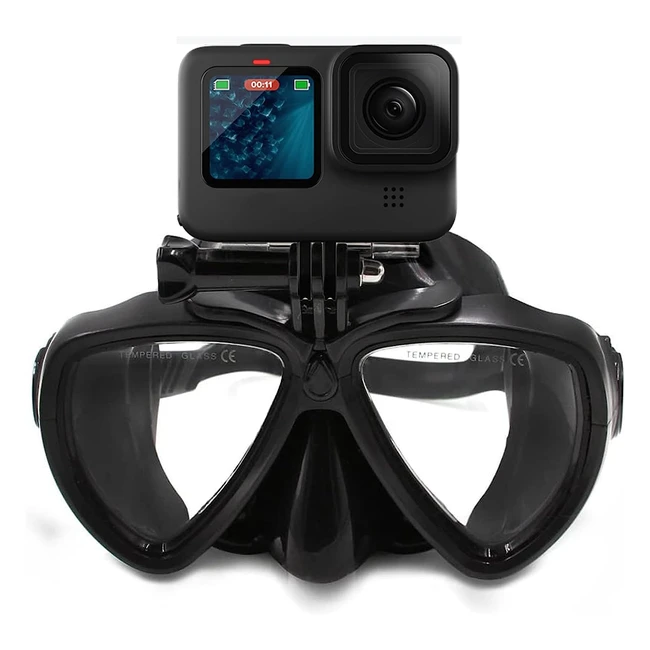 Maschera per immersioni Telesin GoPro Dive - Compatibile con GoPro Hero3, Hero4, Hero5, Hero6, Hero7, Hero8, Hero9, Hero10 e Max