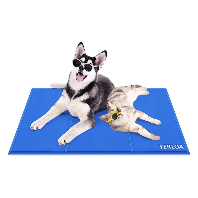 Manta Refrescante para Perros y Gatos - Yerloa - Ref. 90-50cm - Gel Frio - Enfriamiento Instantaneo