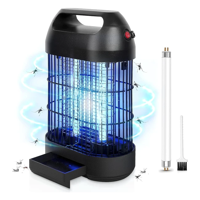 VPAGLJO Mosquito Killer Lamp 1800V - Effective Flies Insects Wasps Moths Killer - UV Light Bug Zapper Catcher Trap