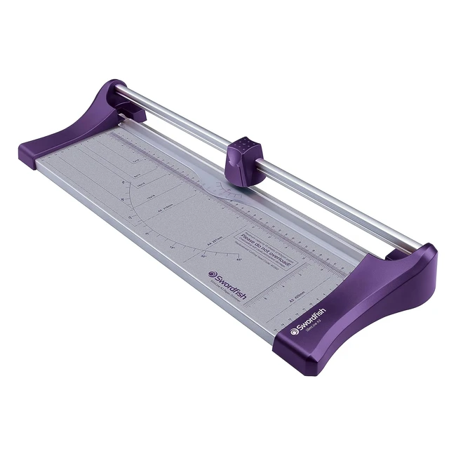 Slimline Purple Swordfish 40358 A3 Paper Trimmer - Cuts 10 Sheets