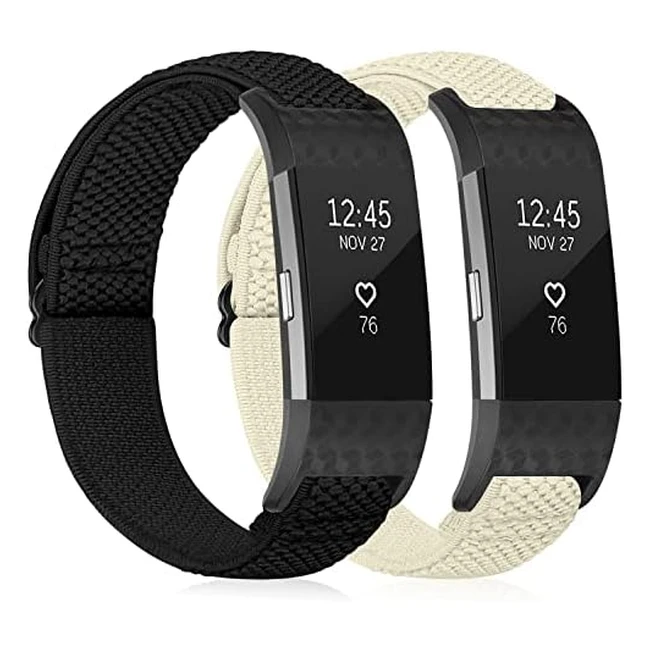 Tumpcez Elastic Strap for Fitbit Charge 2 - Adjustable, Breathable, Durable