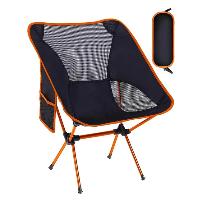 Moxtoyu Folding Camping Chair - Strong, Sturdy, Portable Chair for Outdoor Travel, Hiking, Camping - Lightweight & Durable