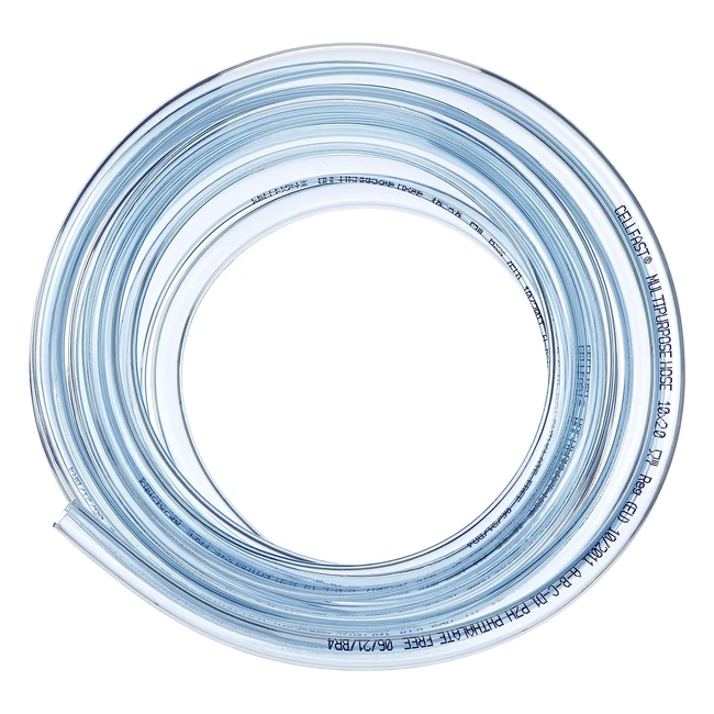 Manguera Cellfast PVC Multipropsito Sin Ftalatos 10x2mm 5m - Certificado de Ca