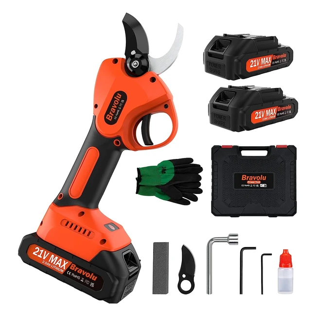 ????Bravolu Scateur Électrique Sans Fil 30mm - Coupe Efficace et Puissante