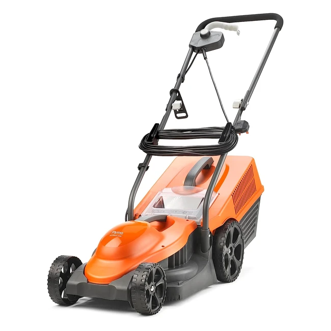 Flymo Simplimow 320V Wheeled Electric Lawnmower - 1300W Motor, 32cm Cutting Width, Soft Grip Handles