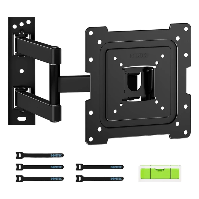 BONTEC TV Wall Bracket Mount for 13-43 Inch LED/LCD/OLED Flat TVs/Monitors - Swivel, Tilt, Extendable