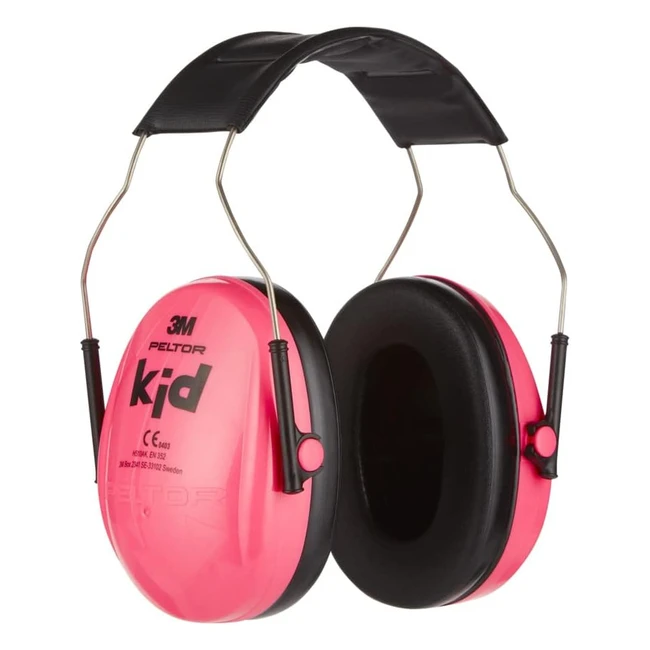 3M Peltor Kid Earmuff H510AK Headband 8798 dB Pink - Protect Your Childs Hearin
