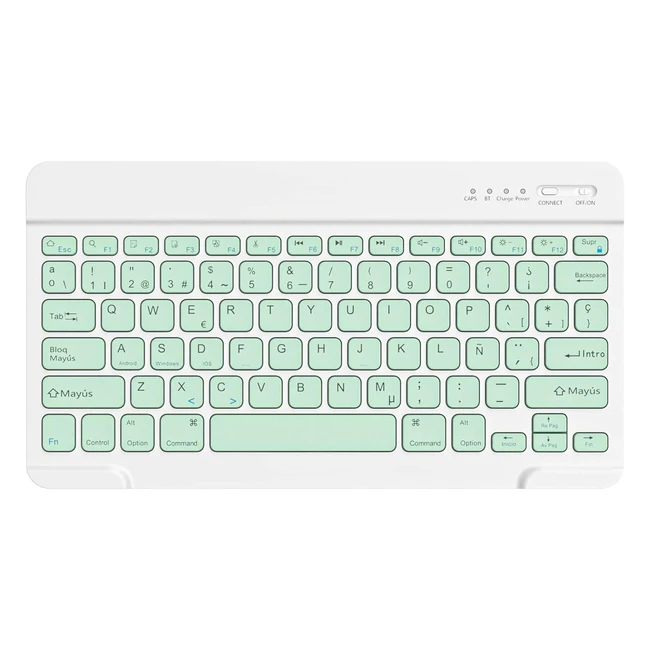 Teclado Bluetooth EspañolLight - Inalámbrico y Portátil - Compatible con iPhone, iPad, Samsung, Lenovo, Huawei, Android, Windows - Ref: HZD123 - ¡Mejora tu productividad!