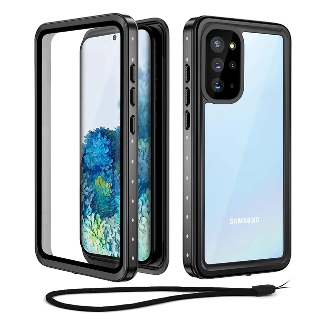 Beeasy Samsung S20 Case Waterproof IP68 - Full Body Protection - Shockproof & Dustproof - Black