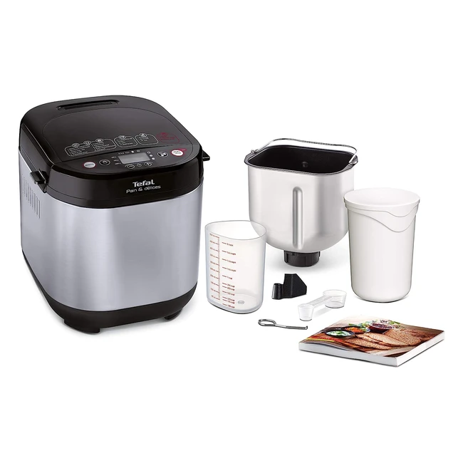 Macchina per il pane Tefal PF240E38 nera in acciaio inossidabile - Facile da usare e versatile